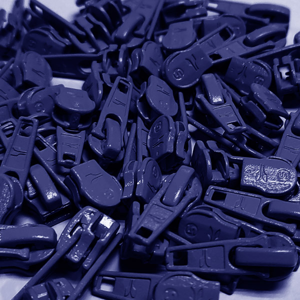 Rits schuiver P60 - indigoblauw