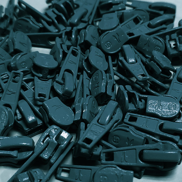 Rits schuiver P60 - petrolblauw