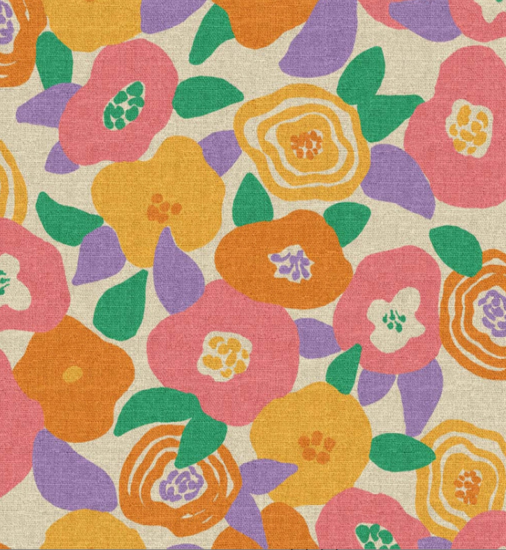 Canvas - Retro pop floral 