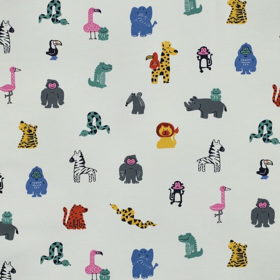 Jersey - Safari friends ecru