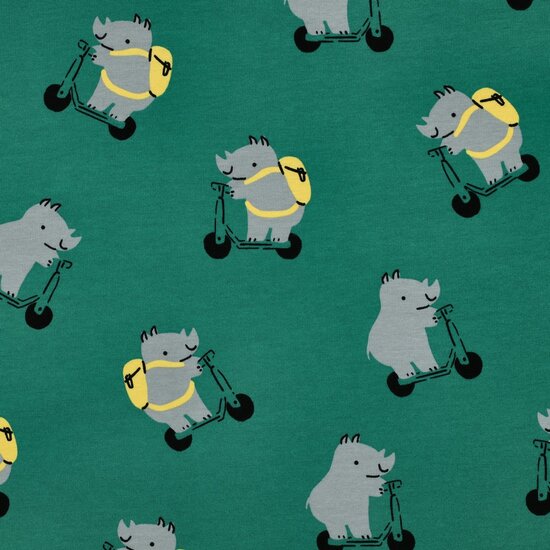 Sweater - Step neushoorn groen