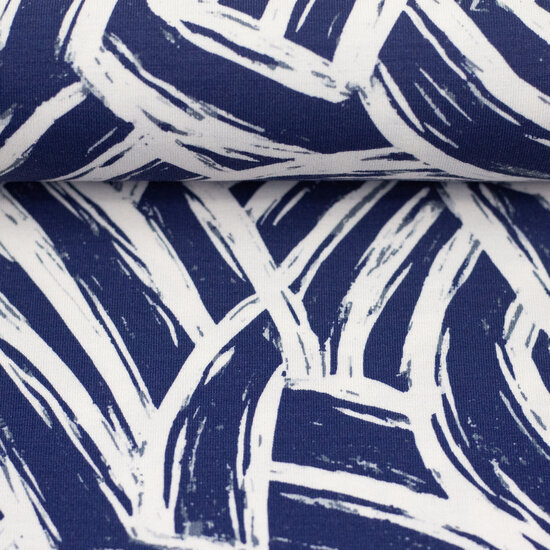 Jersey - grafisch blauwe wegen