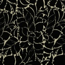 Viscosejersey -  Black leaves white