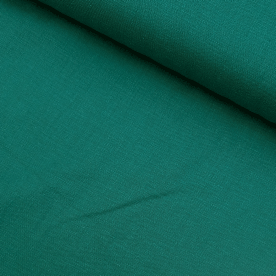Linnen viscose - lucy petrolgroen