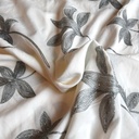 Viscose - Silver flowers