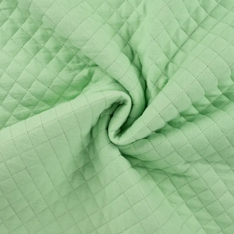 Matelasse gauze - Munt 215