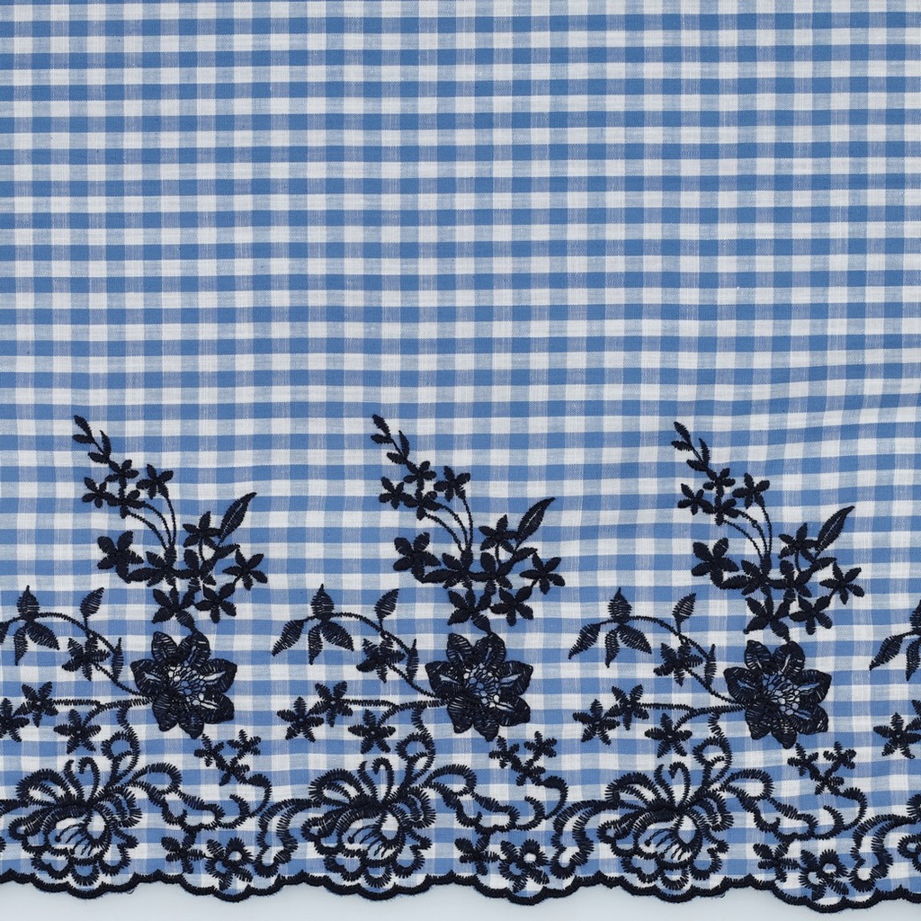 Katoen - Picknick lace blue