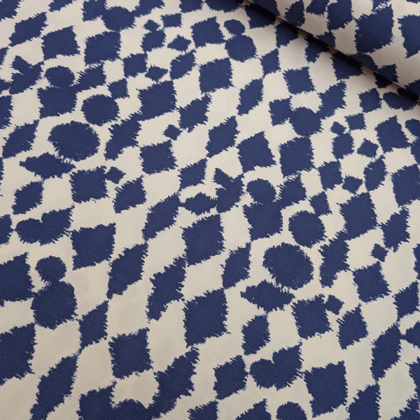 Viscose - Blurry harlequino blue