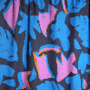 Cotton - Blue and lilac abstract cotton