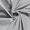 Jersey - mini stripes grijsblauw
