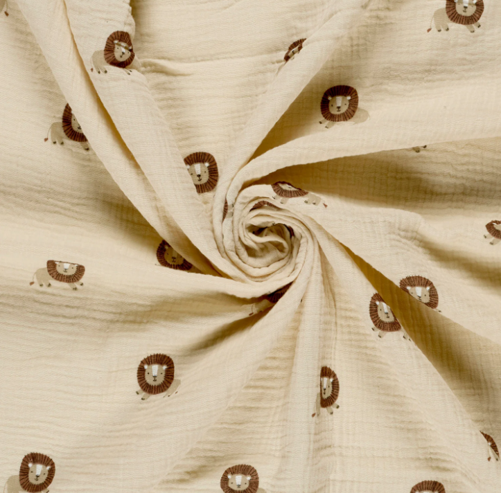 Tetra - Poserende leeuw op beige