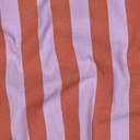 Katoen - lijnen lila oranje 22mm