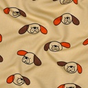 French terry - Long ear dog bruin oranje