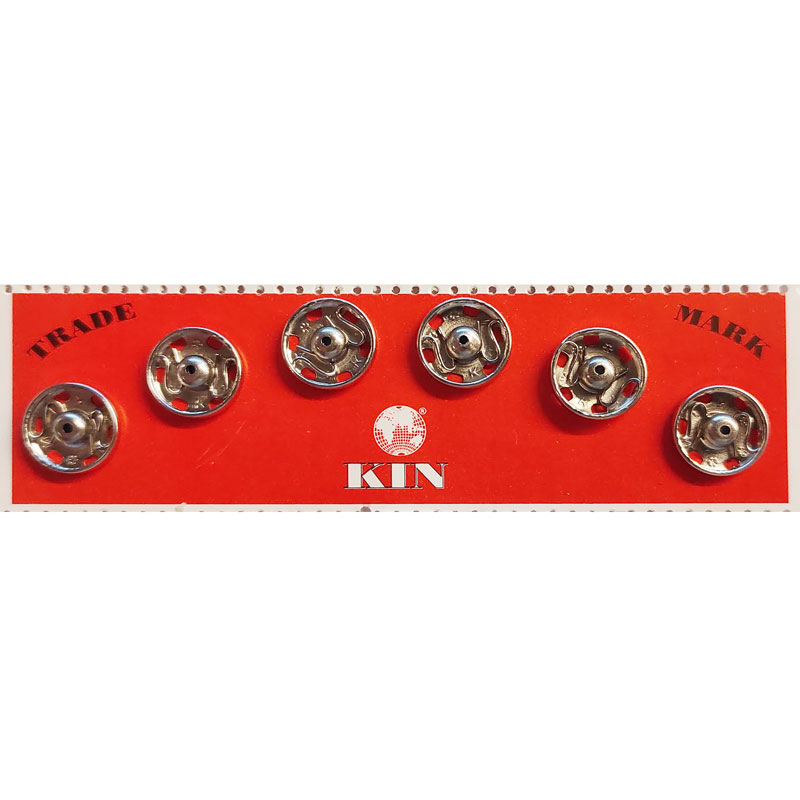 Manteldrukkers 15mm n6 - nikkel (6st)