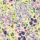 Jacquard - Rosie bloemen lila geel