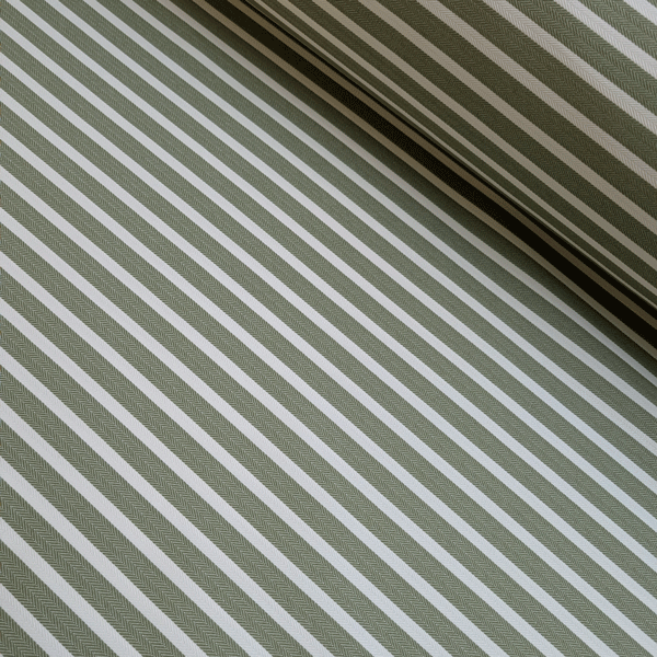 Outdoor - Gestreept olive 280cm