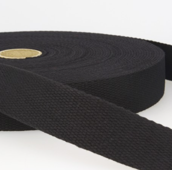 Tassenband 30mm - zwart 14