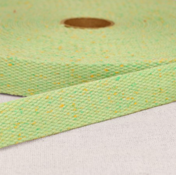 Tassenband 30mm - Spikkel muntgroen 10