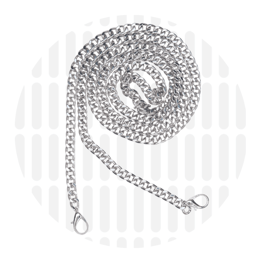 Tassenketting 120cm ZZ - zilver