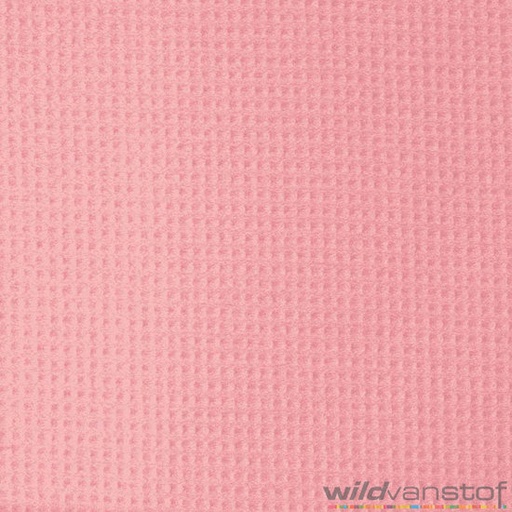 Wafelbadstof - roze 13 uitlopend