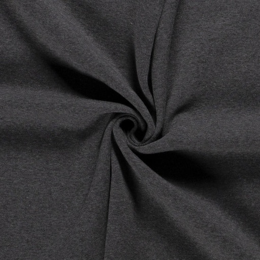 Joggingstof mêlé - donkergrijs 68