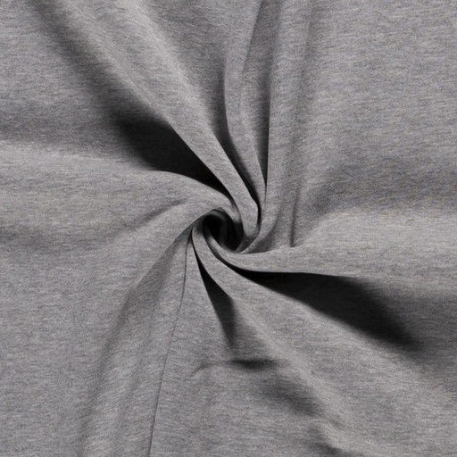 Joggingstof mêlé - lichtgrijs 63