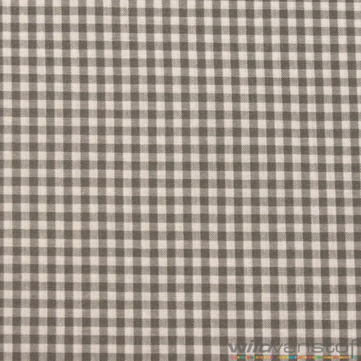 Katoen - vichy ruit grijs (3mm)
