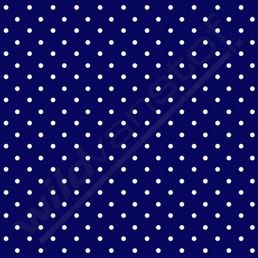 Katoen - kobaltblauw met witte bol (1mm)