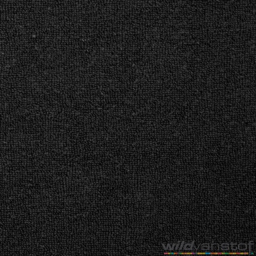 Badstof stretch - zwart 69