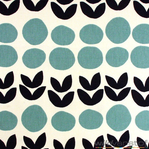 [-] Canvas - Grote bloem bol blauw