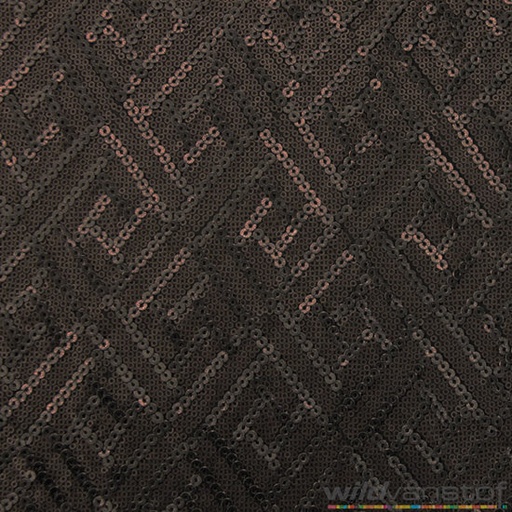 [-] Paillettenstof zwart