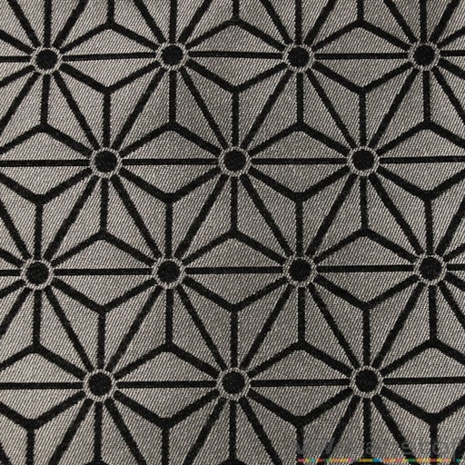 [-] Geometrische sterren zilver-zwart