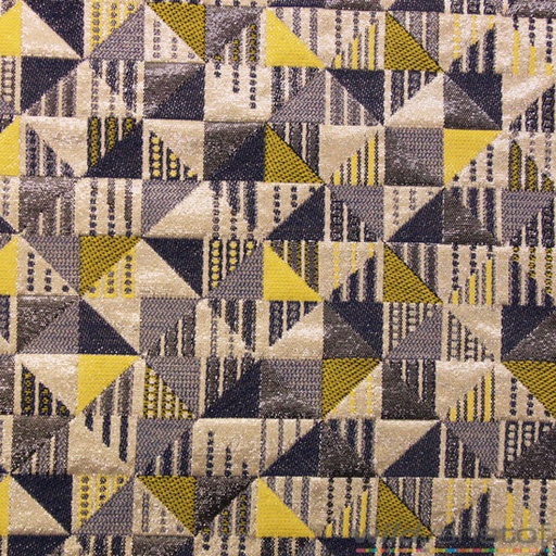 Driehoek en vierkant blauw-geel