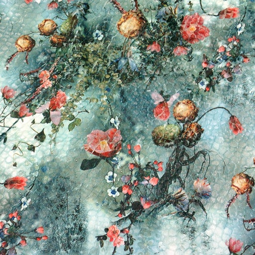 [-] Pels - bloemenprint op groen