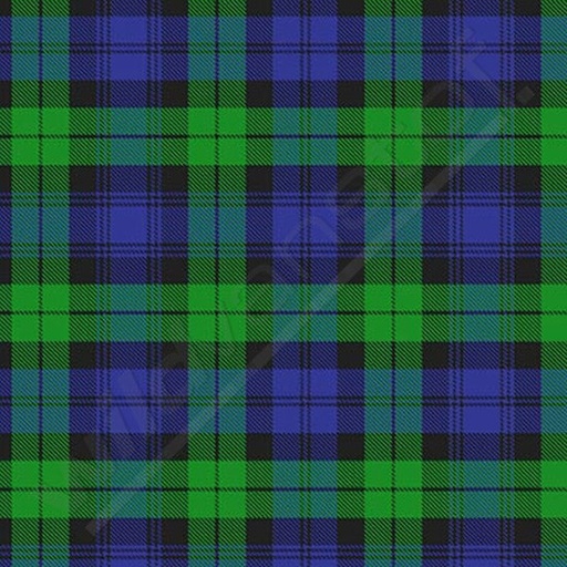 Lycra - schotse ruit groen-blauw