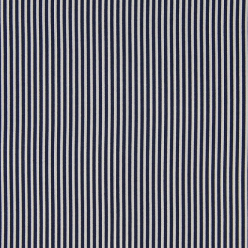 Katoen - extrafijn donkerblauwe witte streep