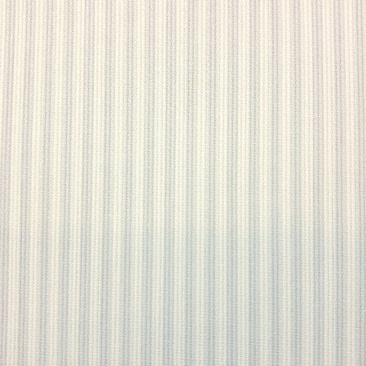 Katoen ottoman - Strepen blauw-wit