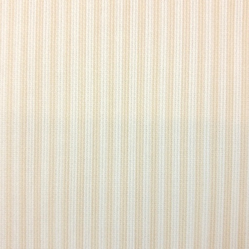 [-] Katoen ottoman - Strepen beige-wit