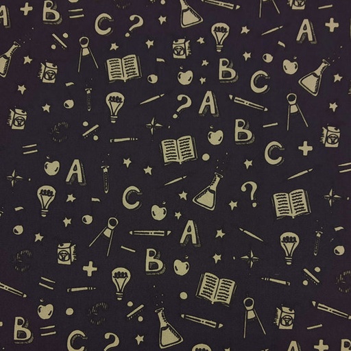 Katoen - wetenschappen op marineblauw