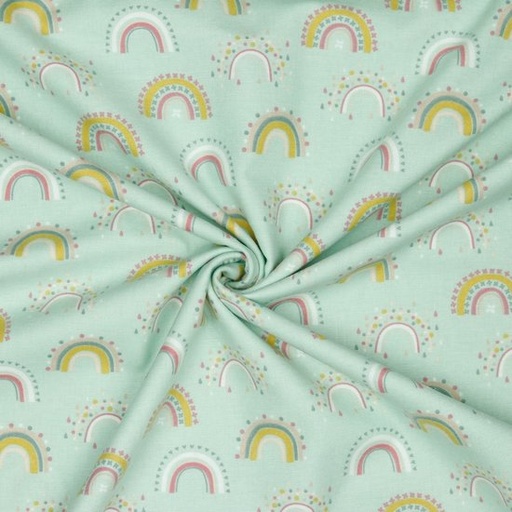 [-] Flanel - Versierde regenbogen munt