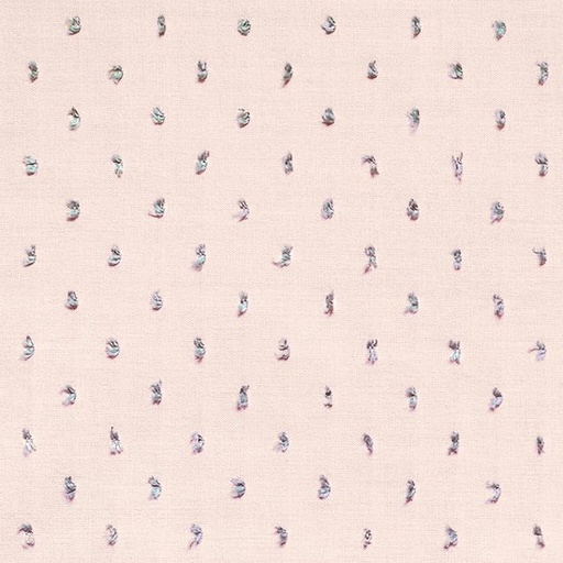 Plumetis - pastelroze met grijsgroen