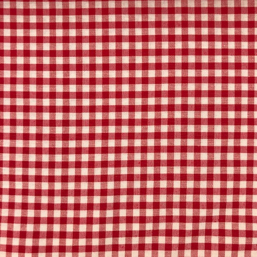 Katoen - rode vichy 280