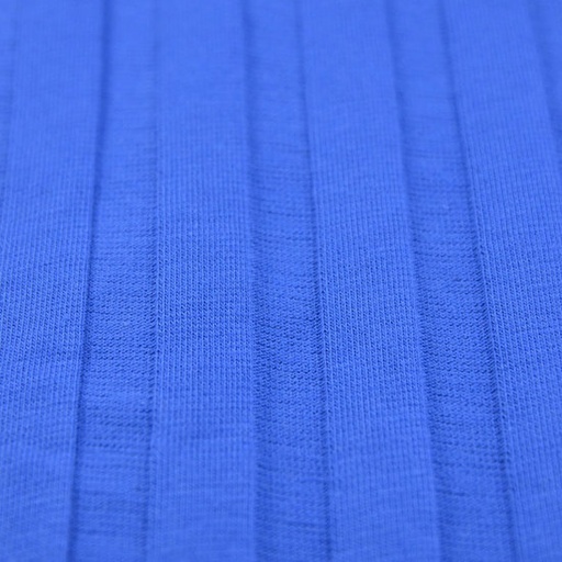 Jersey - Plissé gebreid blauw