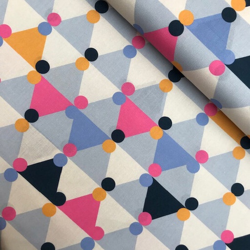 Katoen - Feestslinger met pompon lila