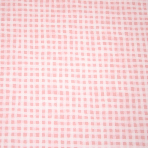 Jersey - Vichy roze 7 mm