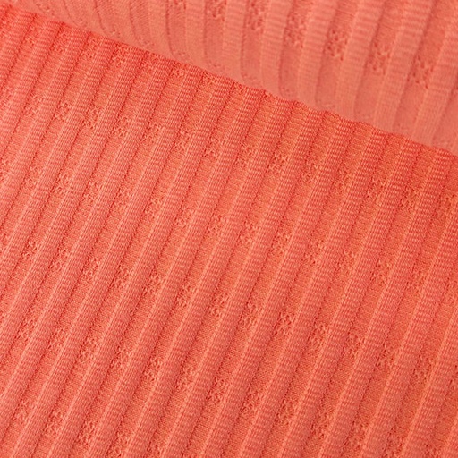 Jersey - Verticals pastelkoraal