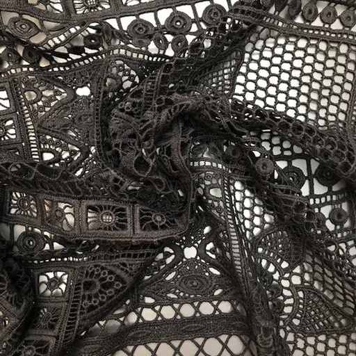 Kant - Zwart opengewerkt grof