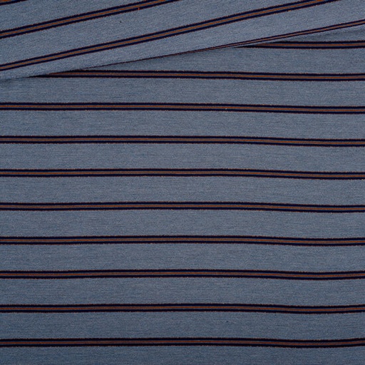 [-] Viscose - autumn lines brownblue