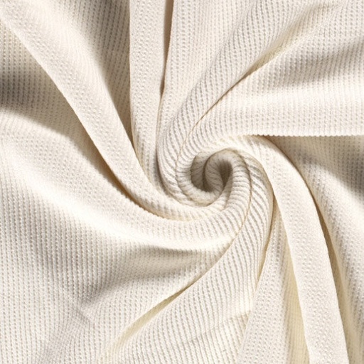 [-] Knitted double face - Ecru