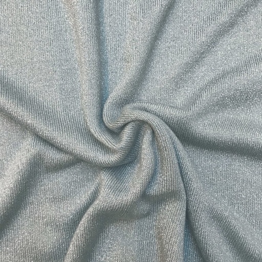 Gebreid - Grijsblauw met zilver